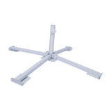 Maxbell Foldable Patio Umbrella Stand Anchor Beach Umbrella Base for Pool Grass Lawn White