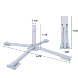 Maxbell Foldable Patio Umbrella Stand Anchor Beach Umbrella Base for Pool Grass Lawn White