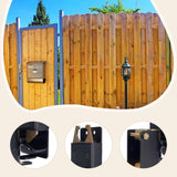 Maxbell Two Way Lockable Gate Latch Livestock Gate Latch for Farms Pet Cages Ranches