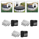 Maxbell Round Leaf Net Cover Portable Dog Swimming Pool Cover for Outdoor Beach Home 5mx5m