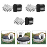 Maxbell Round Leaf Net Cover Portable Dog Swimming Pool Cover for Outdoor Beach Home 5mx5m