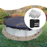 Maxbell Round Leaf Net Cover Portable Dog Swimming Pool Cover for Outdoor Beach Home 6mx6m