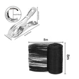 Maxbell Round Leaf Net Cover Portable Dog Swimming Pool Cover for Outdoor Beach Home 8mx8m