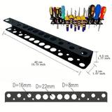 Maxbell Wall Mount Screwdrivers Holder DIY Pliers Rack for Workbench Hand Tools Home