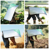 Maxbell Sun Protection Hat with Shawl for Gardening Durability Versatile Hooded Cape Green