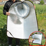 Maxbell Sun Protection Hat with Shawl for Gardening Durability Versatile Hooded Cape Green