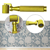 Maxbell Wallpaper Flat Seam Roller Paint Tool for Home Decoration Film Gluing Joints Gold