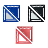 Maxbell 45/90 Degree Triangle Ruler DIY Wear Resistant Professional Carpenter Square Blue