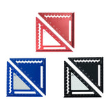 Maxbell 45/90 Degree Triangle Ruler DIY Wear Resistant Professional Carpenter Square Blue