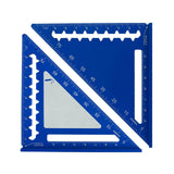 Maxbell 45/90 Degree Triangle Ruler DIY Wear Resistant Professional Carpenter Square Blue