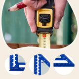 Maxbell 45/90 Degree Triangle Ruler DIY Wear Resistant Professional Carpenter Square Blue