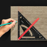Maxbell Carpenter Square Aluminum Alloy Framing Squar for Household Workshop Roofing