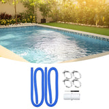 Maxbell Pool Pump Replacement Hose Summer above Ground Pools 100cm for 300GPH Blue