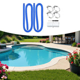 Maxbell Pool Pump Replacement Hose Summer above Ground Pools 100cm for 300GPH Blue