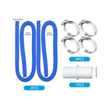 Maxbell Pool Pump Replacement Hose Summer above Ground Pools 100cm for 300GPH Blue