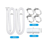 Maxbell Pool Pump Replacement Hose Summer above Ground Pools 100cm for 300GPH White