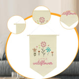 Maxbell Little Wildflower Banner Girl Nursery Decor Flag Banner for Nursery Boy Teen