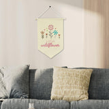 Maxbell Little Wildflower Banner Girl Nursery Decor Flag Banner for Nursery Boy Teen