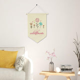 Maxbell Little Wildflower Banner Girl Nursery Decor Flag Banner for Nursery Boy Teen