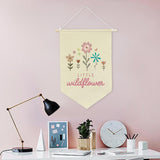 Maxbell Little Wildflower Banner Girl Nursery Decor Flag Banner for Nursery Boy Teen