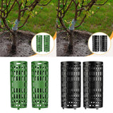 Maxbell 2 Pieces Tree Trunk Protector Breathable Bark Guard for Saplings Fruit Trees green