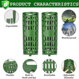 Maxbell 2 Pieces Tree Trunk Protector Breathable Bark Guard for Saplings Fruit Trees green