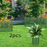 Maxbell 2 Pieces Tree Trunk Protector Breathable Bark Guard for Saplings Fruit Trees green