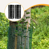 Maxbell 2 Pieces Tree Trunk Protector Breathable Bark Guard for Saplings Fruit Trees black