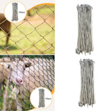 Maxbell 100Pcs Chain Link Fence Ties Metal Tie Wires for Farm Garden Easy to Install 8 Inch