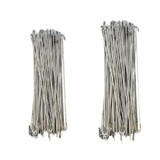 Maxbell 100Pcs Chain Link Fence Ties Metal Tie Wires for Farm Garden Easy to Install 8 Inch