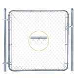Maxbell 100Pcs Chain Link Fence Ties Metal Tie Wires for Farm Garden Easy to Install 10.5 Inch