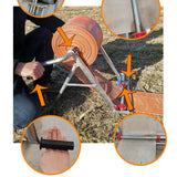 Maxbell Garden Water Hose Reel Cart Portable Hose Holder for Watering Garden Outside Without Disc