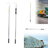 Maxbell Truck Bed Grabber Tool Stainless Steel Versatile Sturdy Reach Retriever Tool Yellow