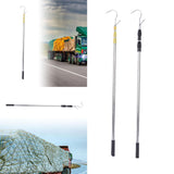 Maxbell Truck Bed Grabber Tool Stainless Steel Versatile Sturdy Reach Retriever Tool Yellow