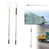 Maxbell Truck Bed Grabber Tool Stainless Steel Versatile Sturdy Reach Retriever Tool Yellow