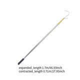 Maxbell Truck Bed Grabber Tool Stainless Steel Versatile Sturdy Reach Retriever Tool Yellow