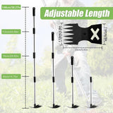 Maxbell Weed Puller Tool with Long Handle Weeding Pull for Landscaping Digging Patio 4 Section