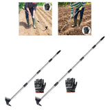 Maxbell Weed Puller Tool with Long Handle Weeding Pull for Landscaping Digging Patio 4 Section