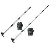 Maxbell Weed Puller Tool with Long Handle Weeding Pull for Landscaping Digging Patio 4 Section
