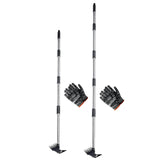 Maxbell Weed Puller Tool with Long Handle Weeding Pull for Landscaping Digging Patio 4 Section