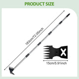 Maxbell Weed Puller Tool with Long Handle Weeding Pull for Landscaping Digging Patio 5 Section