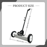 Maxbell Magnetic Pick up Sweeper Workshop Collector Adjustable Handle Magnetic Broom