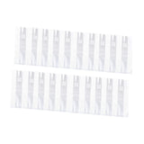 Maxbell 20x Mushroom Grow Bags Planting Tent Clear Breathable Mushroom Substrate Bag 20x12x50cm 0.06mm