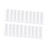 Maxbell 20x Mushroom Grow Bags Planting Tent Clear Breathable Mushroom Substrate Bag 20x12x50cm 0.08mm