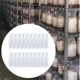 Maxbell 20x Mushroom Grow Bags Planting Tent Clear Breathable Mushroom Substrate Bag 13x12x50cm 0.06mm