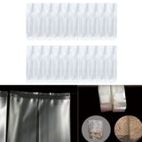 Maxbell 20x Mushroom Grow Bags Planting Tent Clear Breathable Mushroom Substrate Bag 13x12x50cm 0.08mm
