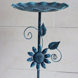 Maxbell Bird Bath for Outside Iron Decorative Birdbath Bowl for Porch Deck Courtyard Style A