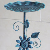 Maxbell Bird Bath for Outside Iron Decorative Birdbath Bowl for Porch Deck Courtyard Style A