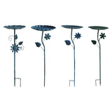 Maxbell Bird Bath for Outside Iron Decorative Birdbath Bowl for Porch Deck Courtyard Style A