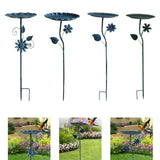 Maxbell Bird Bath for Outside Iron Decorative Birdbath Bowl for Porch Deck Courtyard Style A